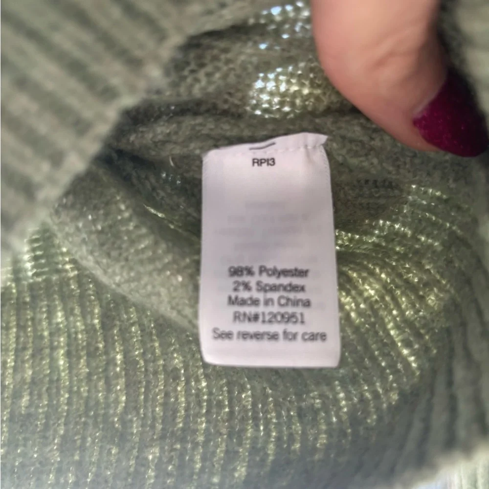 SO Women's Ribbed‎ Sweater - Dark Green